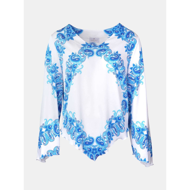 Mucho Gusto Blouse lecce wit met paisley print (copy) Blouse Genua Wit met Paisley Print large