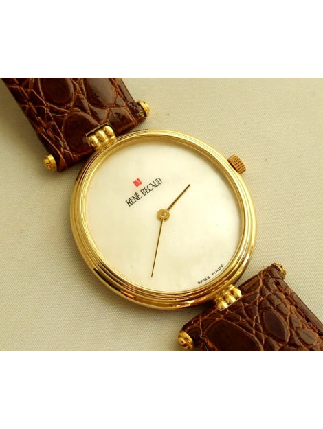 Christian Gouden rene becaud horloge 3289D32-8141RB large