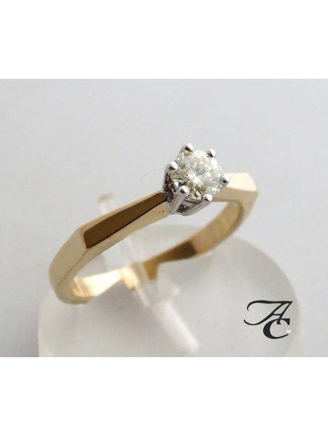 Atelier Christian Geel gouden ring met solitair briljant 1830-9829AC large