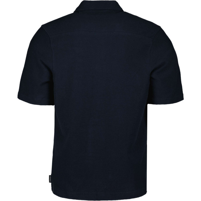Airforce Woven short sleeve shirt dark navy blue GEM1106-552 large