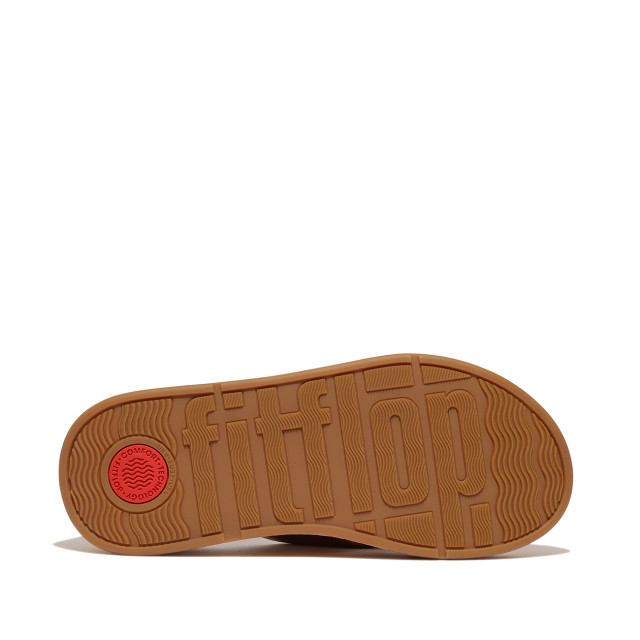 FitFlop F-mode leather-twist flatform toe-thongs (cork) HN3 large