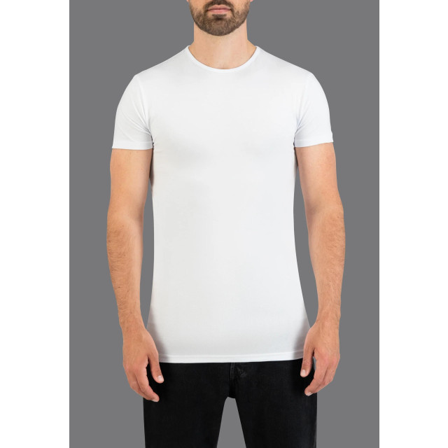 Slater T-shirts 6500 stretch 2-pack o-neck white large