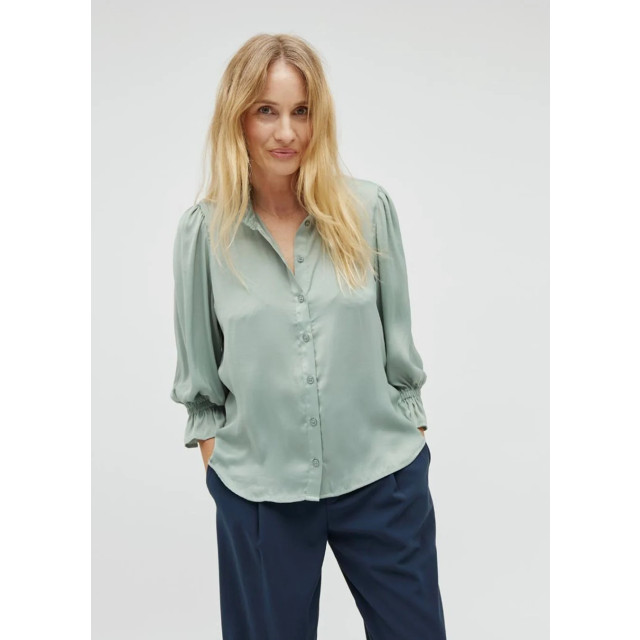 MbyM Mintgroene blouse met pofmouw calaris Mintgroene blouse met pofmouw Calaris  large