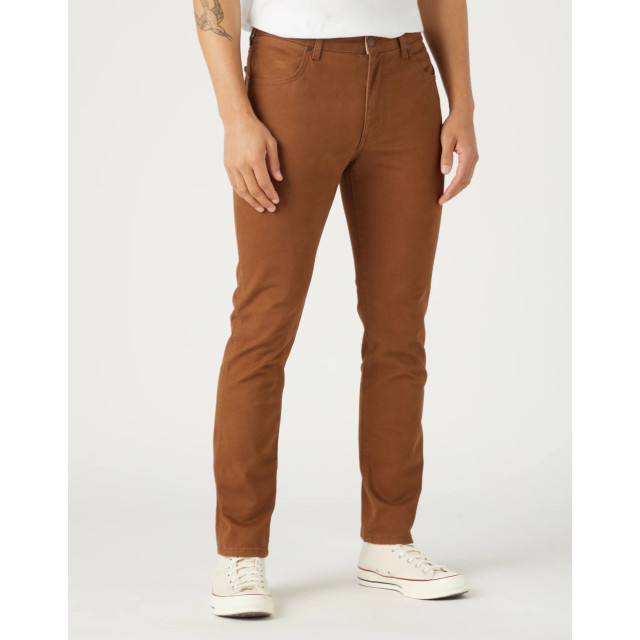 Wrangler Larston heren slim-fit broek bison WRANGLER 112341457 Larston Bison large