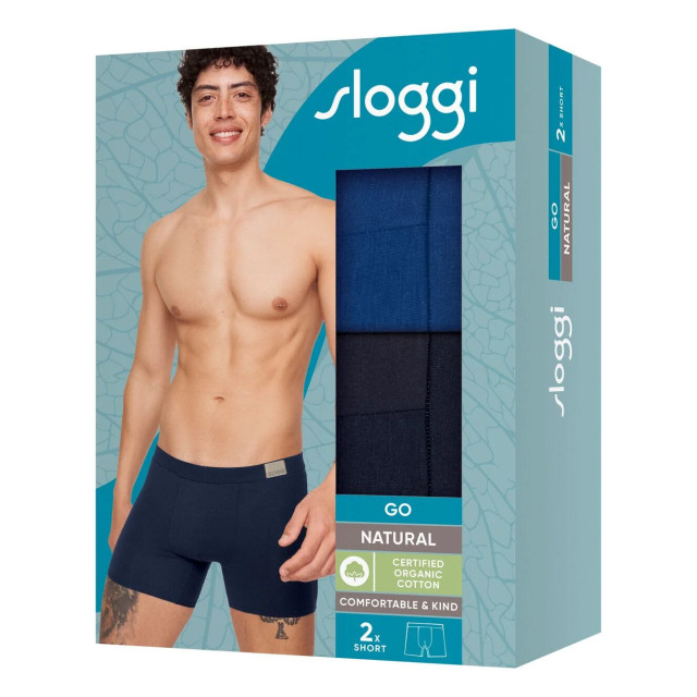Sloggi Go natural short 2-pack m008 GO Natural Short 2 pack 10214598 M008Multi large