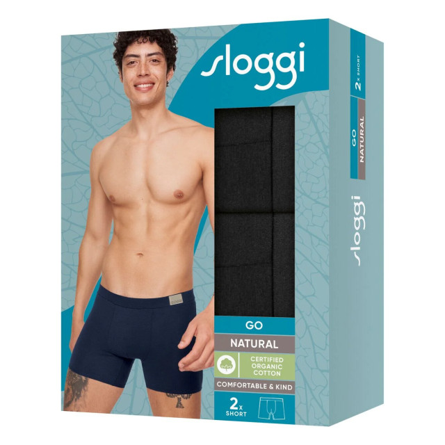 Sloggi Go natural short 2-pack 0004 GO Natural Short 2 pack 10214598 0004Black large