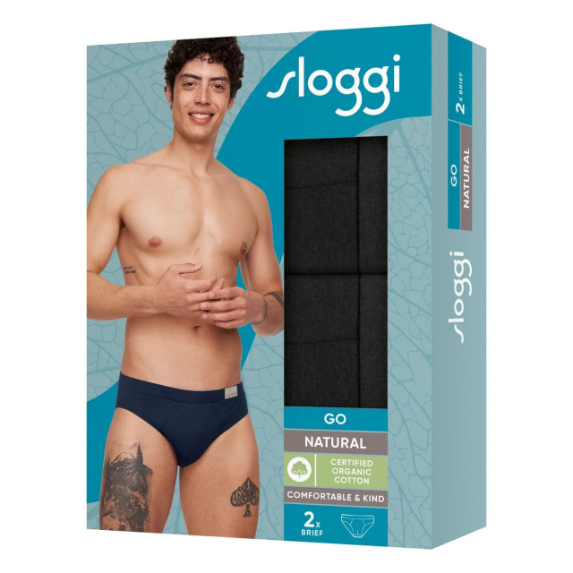 Sloggi Go natural brief 2-pack 0004 10214618 0004 Black large