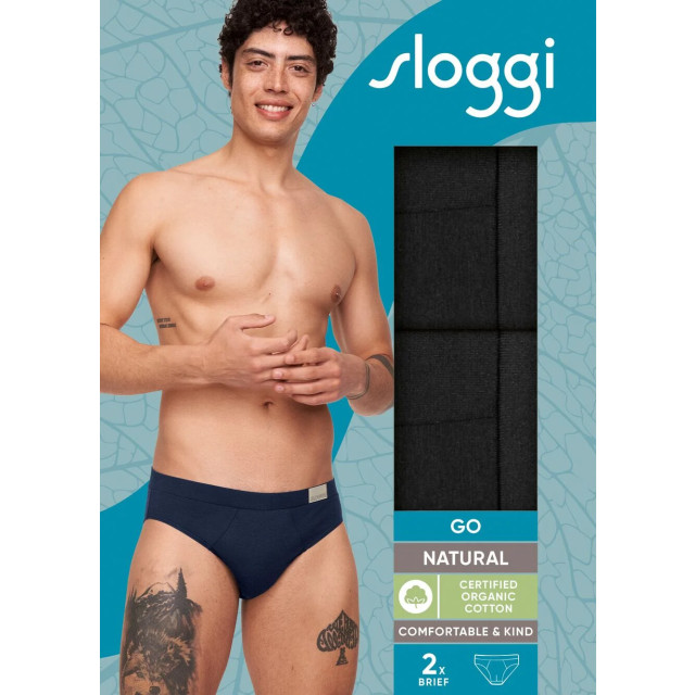Sloggi Go natural brief 2-pack 0004 GO Natural Brief 2 pack 10214618 0004Black large