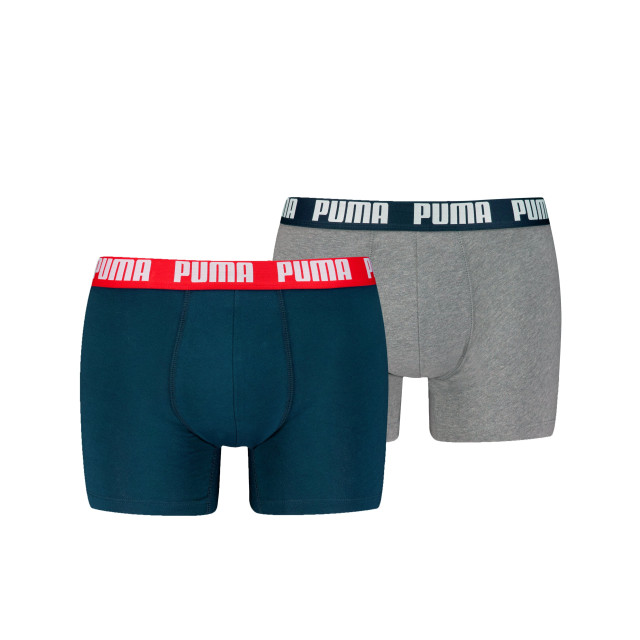 Puma Basic boxer 2-pack 701226387 navy / grey melange 701226387 006NavyGreyMelange large