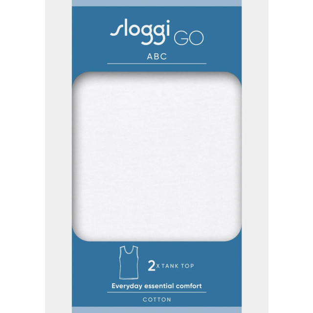 Sloggi Men go abc 2.0 tank top 2-pack - GoABC2.0TankTop 10217898 0003 White large