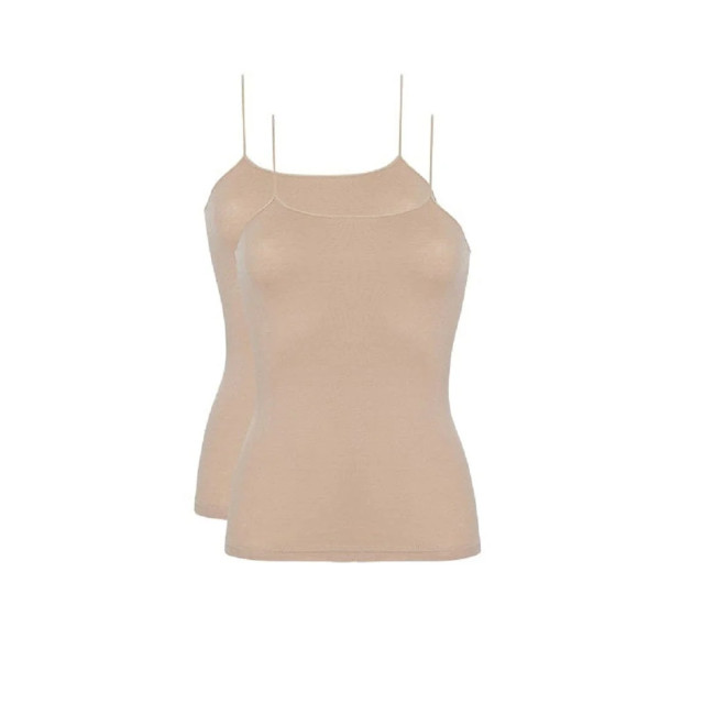 Ten Cate 30198- basic spaghetti shirt 2-pack tan 30198 027 tan large