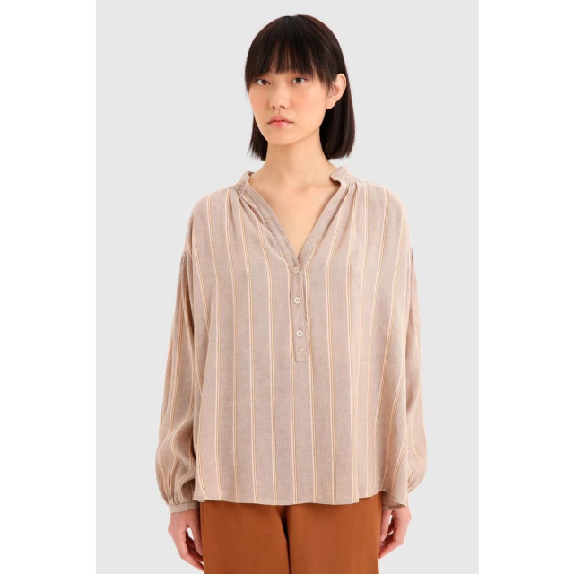 Woolrich Fluid stripe blouse CFWWSI0130FRUT2942/8709 large