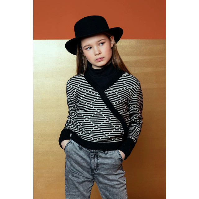 Looxs Revolution Gebreid overslag trui'tje voor meisjes in de kleur 2232-5364-099 large