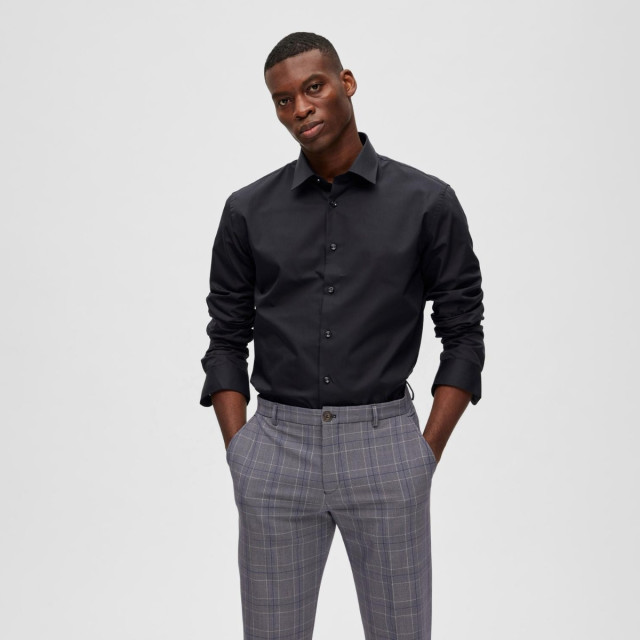 Selected Regethan classic overhemd 16086754-BLK-S large