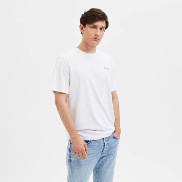 Selected Aspen logo tee 16087858-WHT-XL large