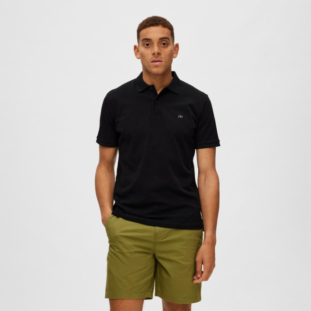 Selected Dante polo 16087839-BLK-XXL large