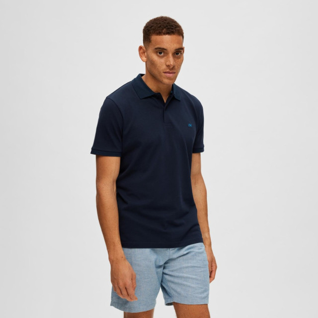 Selected Dante polo 16087839-NVY-XL large