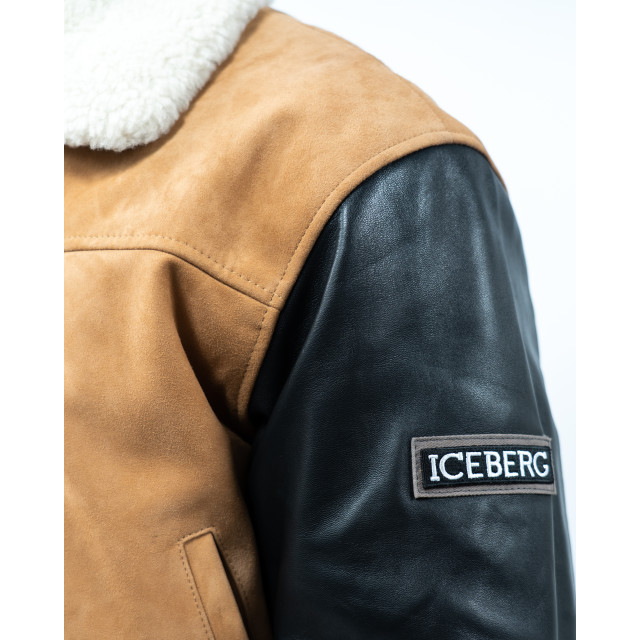 Iceberg Leather-jacket leather-jacket-00050561-unitobeige-nero large