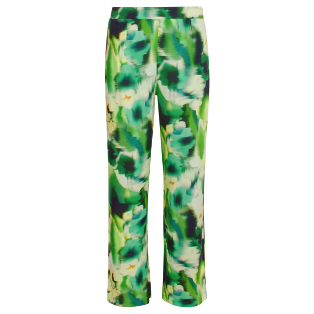 Smashed Lemon 24428 mashed lemon zomer wijde broek met abstracte bloemenprint tinten | 24428-999-150 large