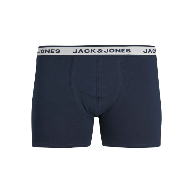 Jack & Jones Heren boxershort lange pijp jacsolid boxer briefs 3-pack grijs/wit/blauw 12229576 large