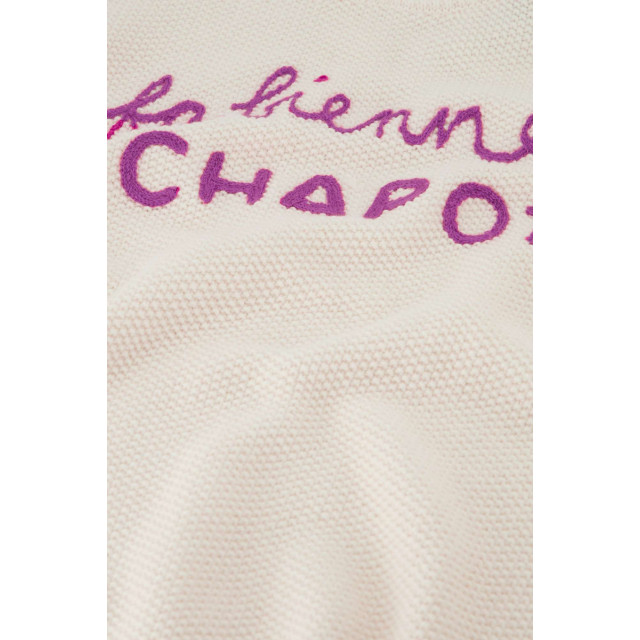 Fabienne Chapot Ravi logo pullover cream white CLT-170-PUL-SS24-1003 large