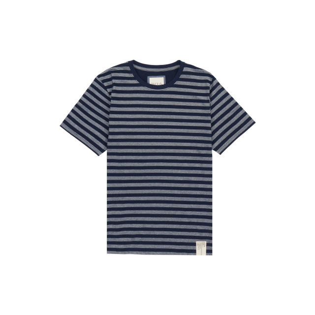 Phil & Co Heren shortama korte pyjama katoen blauw / grijs gestreept PH-336-02 large