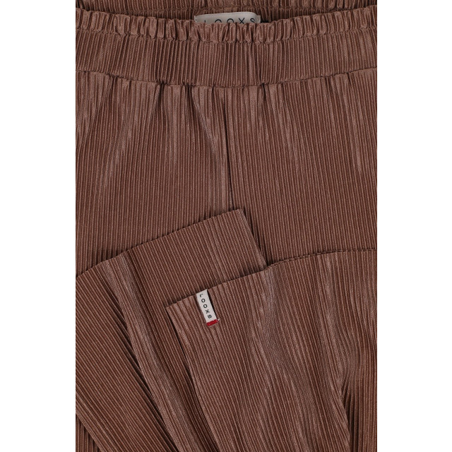 Looxs Revolution Plissé pants little wide leg clay color voor meisjes in de kleur 2301-7606-049 large