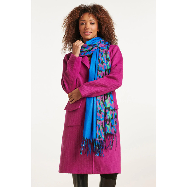 Smashed Lemon 23618 paars getailleerd lang damesjas | 23618-380-L large