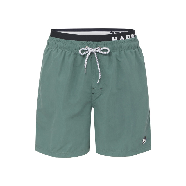 Happy Shorts Heren zwemshort dubbele waistband kaki HS-SW-1037 large