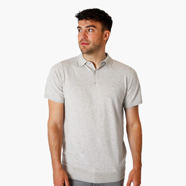 Q1905 Polo shirt hessum licht melange QM2343342-103-1 large