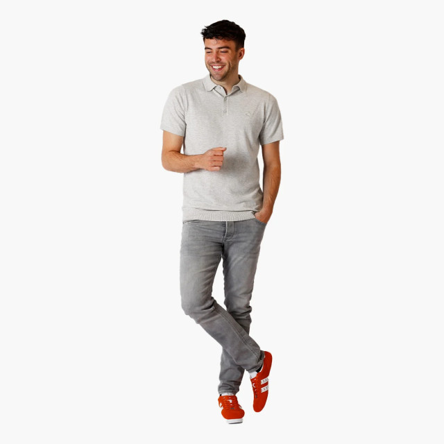 Q1905 Polo shirt hessum licht melange QM2343342-103-1 large