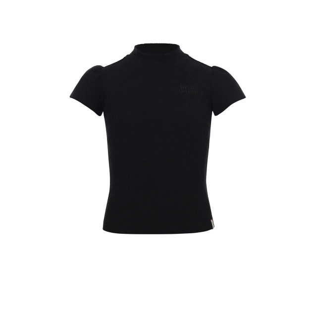 Looxs Revolution T-shirt slub jersey black  voor meisjes in de kleur 2301-5414-090 large Looxs Revolution T-shirt slub jersey black  voor meisjes in de kleur 2301-5414-090 large