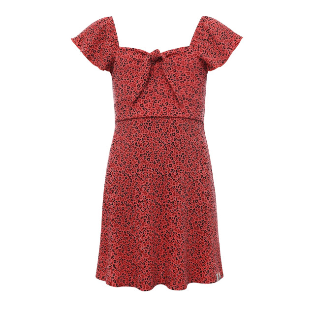 Looxs Revolution Zomerjurkje papaya slub jersey voor meisjes in de kleur 2212-5863-237 large