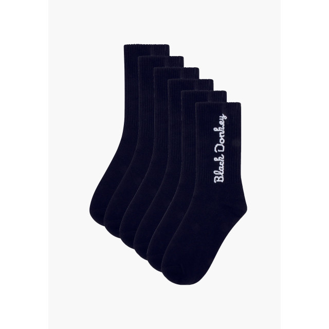 Black Donkey Socks 3-pack i black CH2-USBBS23-3BL large