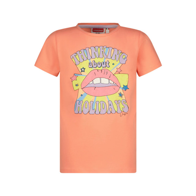 Vingino Meiden t-shirt harloua peach 151158877 large