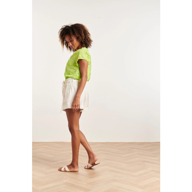 Smashed Lemon 24354 dames lime kleur top met korte raglan mouwen 24354-540-L large