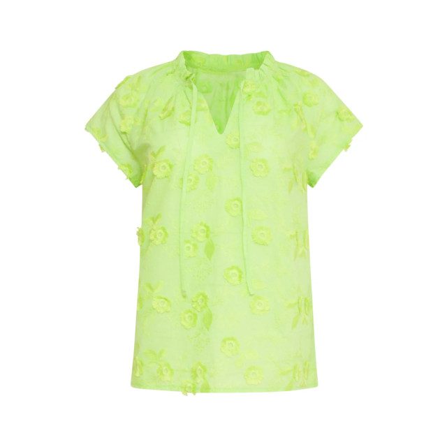 Smashed Lemon 24354 dames lime kleur top met korte raglan mouwen 24354-540-L large