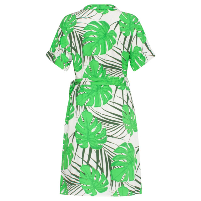 Smashed Lemon 24331 kort groen blad patroon overhemd jurk 24331-000-530 large