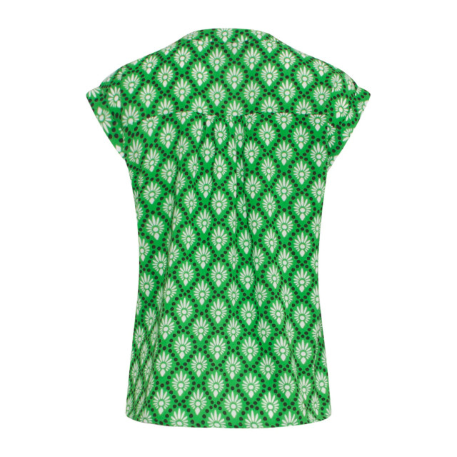 Smashed Lemon 24317 gedurfde grasgroen grafisch geprinte blouse 24317-000-530 large