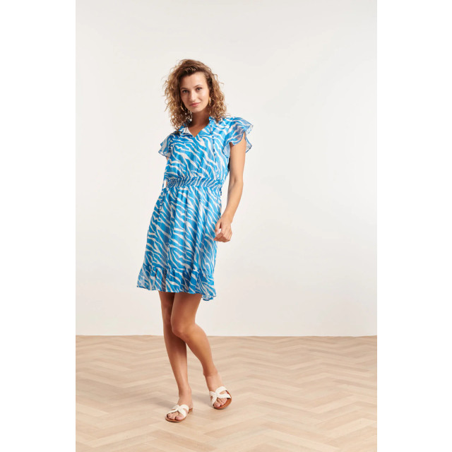 Smashed Lemon 24333 kort zomers jurkje met helder animal print | 8720331259428 large