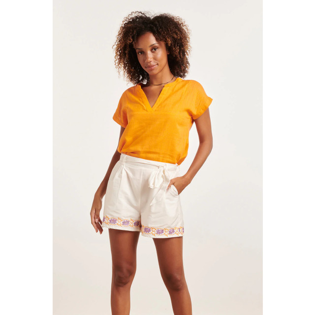 Smashed Lemon 24347 oranje ademende zomer top 24347-250-XL large