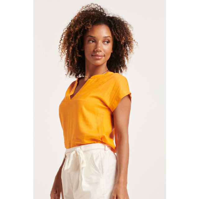 Smashed Lemon 24347 oranje ademende zomer top 24347-250-XL large