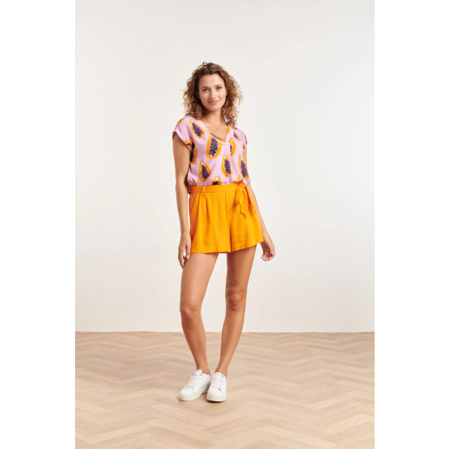 Smashed Lemon 24346 oranje zomer shorts 24346-250-XXL large