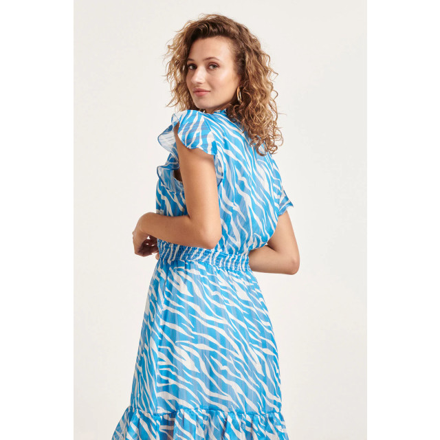 Smashed Lemon 24333 kort zomers jurkje met helder animal print | 8720331259428 large