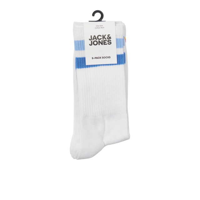 Jack & Jones Tennissokken jongens met gekleurde streep 5-pack 12257183 large