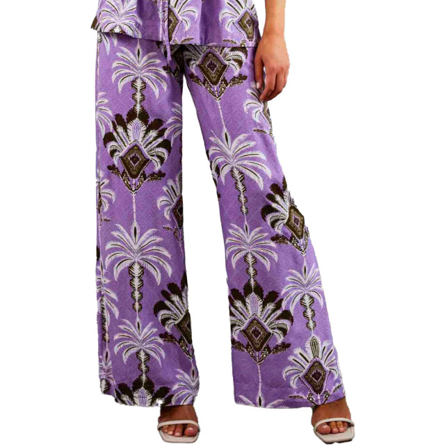 Tramontana Trousers print purples A01-12-102-099989 large