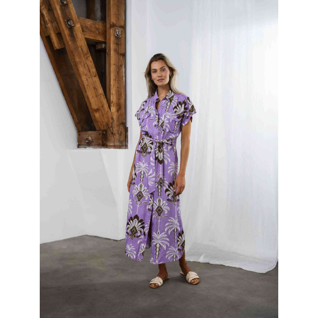 Tramontana Dress print purples A01-12-502-099989 large