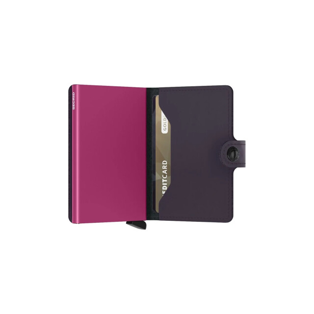 Secrid Mm miniwallet matte dark purple-fuchsia MM-Dark purple-Fuchsia large