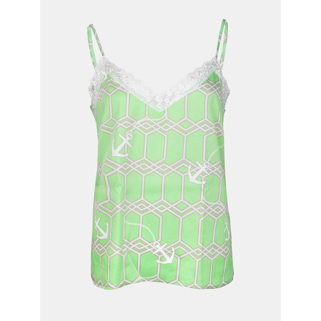 Mucho Gusto Slip top groen met anker print Slip Top Groen met Anker Print large