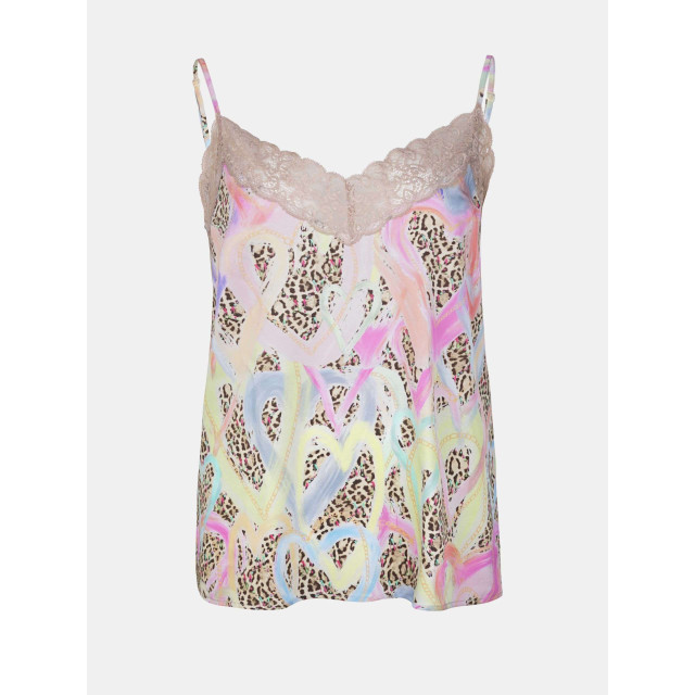 Mucho Gusto Slip top leopard hartjes Slip Top Leopard Pastel Hartjes large
